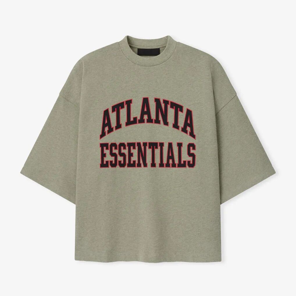 Atlanta Falcons Fear of God x NFL Unisex Merch T-Shirt - Heather Gray