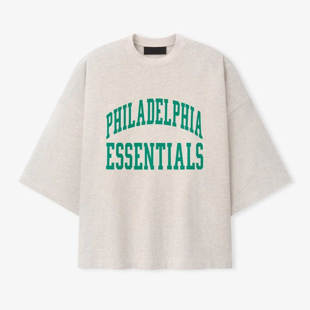 Philadelphia Eagles Fear of God x NFL Unisex Merch T-Shirt - Oatmeal