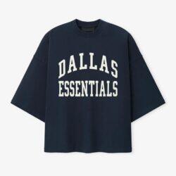 Dallas Cowboys Fear of God x NFL Unisex Merch T-Shirt - Navy - Front View