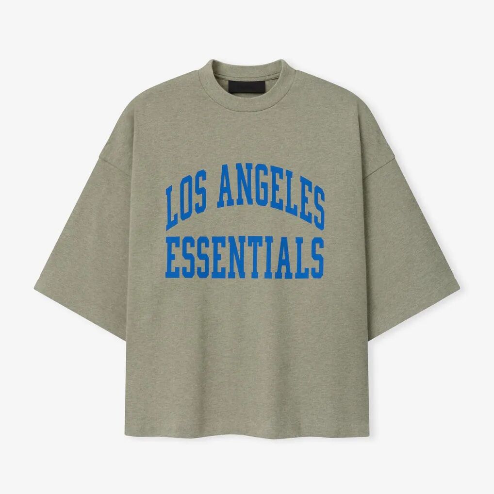 Los Angeles Chargers Fear of God x NFL Unisex Merch T-Shirt - Heather Gray