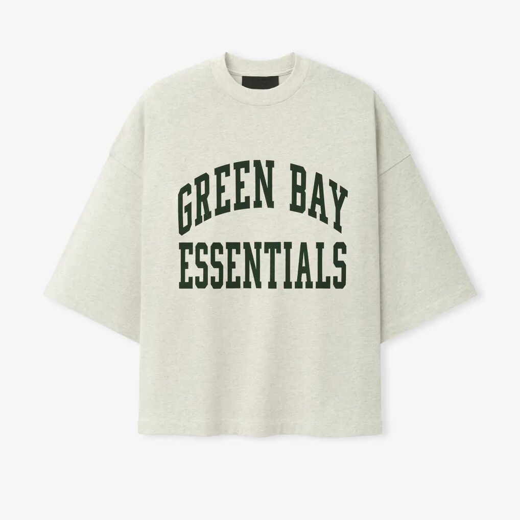 Green Bay Packers Fear of God x NFL Unisex Merch T-Shirt - Oatmeal