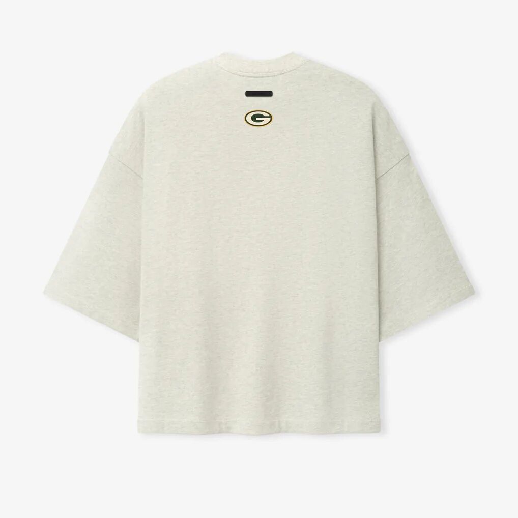 Green Bay Packers Fear of God x NFL Unisex Merch T-Shirt - Oatmeal