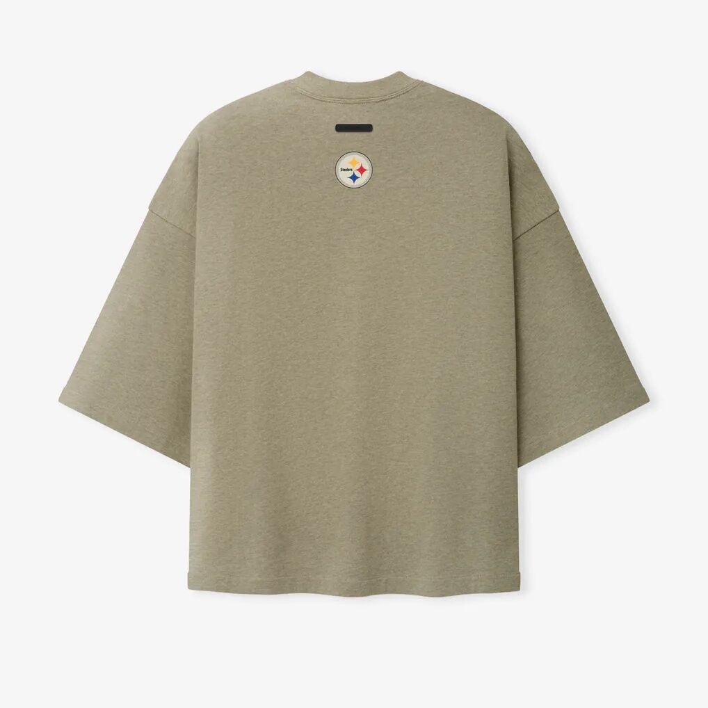 Pittsburgh Steelers Fear of God x NFL Unisex Merch T-Shirt - Heather Gray