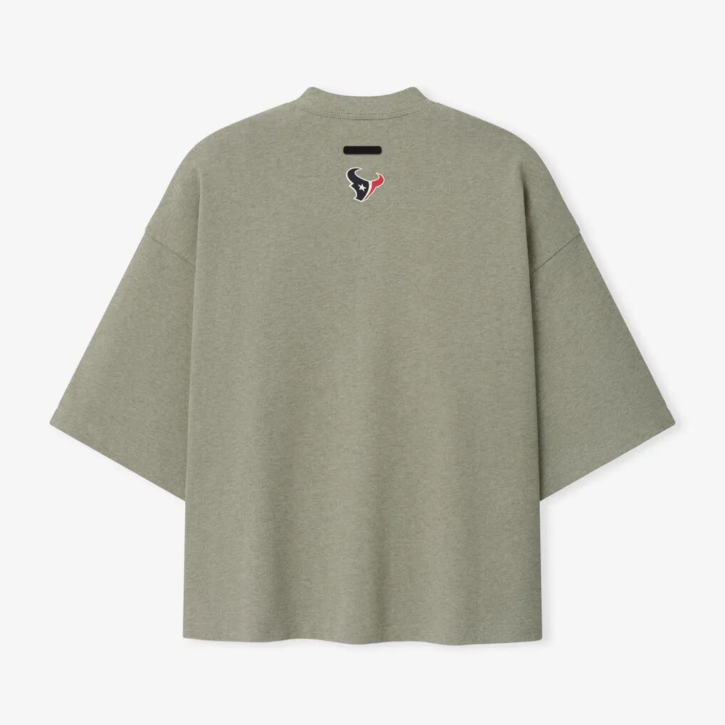 Houston Texans Fear of God x NFL Unisex Merch T-Shirt - Heather Gray