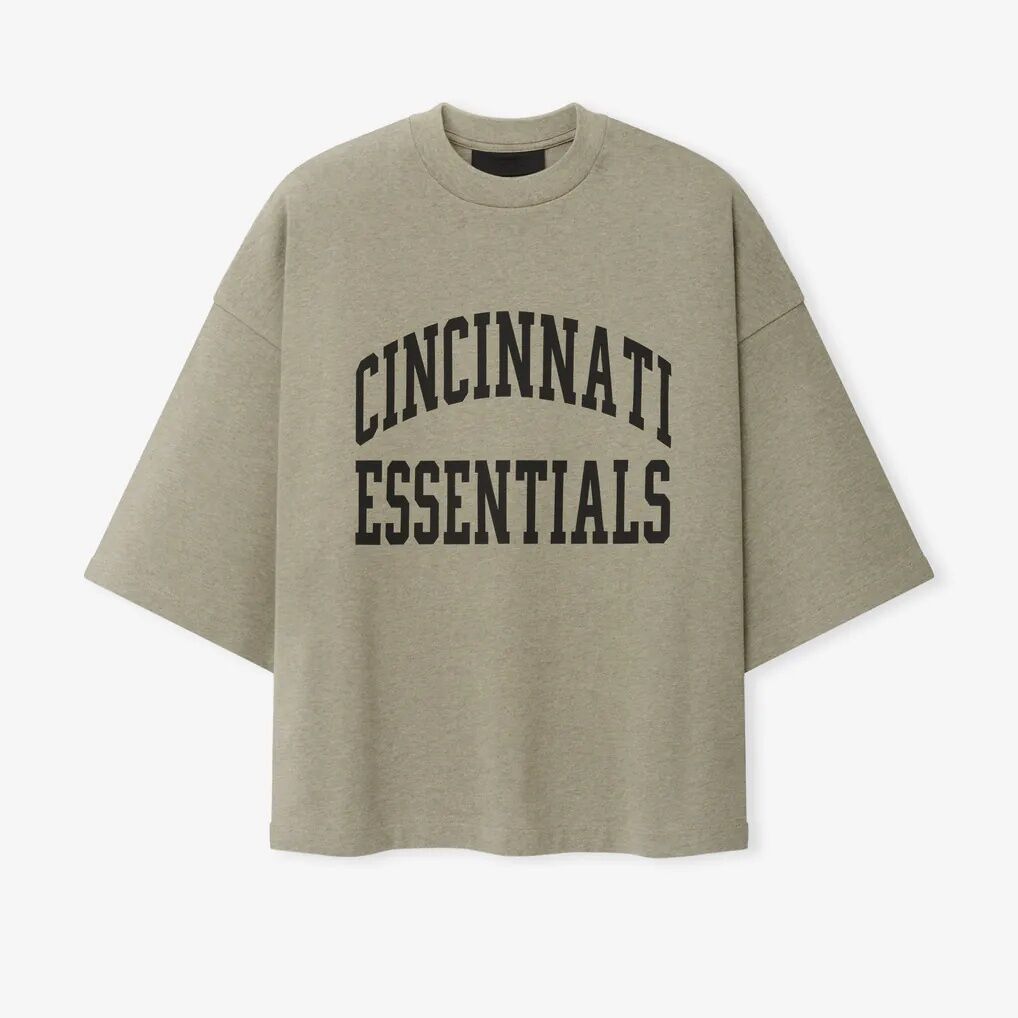 Cincinnati Bengals Fear of God x NFL Unisex Merch T-Shirt - Heather Gray