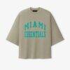Miami Dolphins Fear of God x NFL Unisex Merch T-Shirt - - Front View