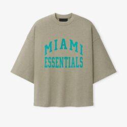 Miami Dolphins Fear of God x NFL Unisex Merch T-Shirt - - Front View