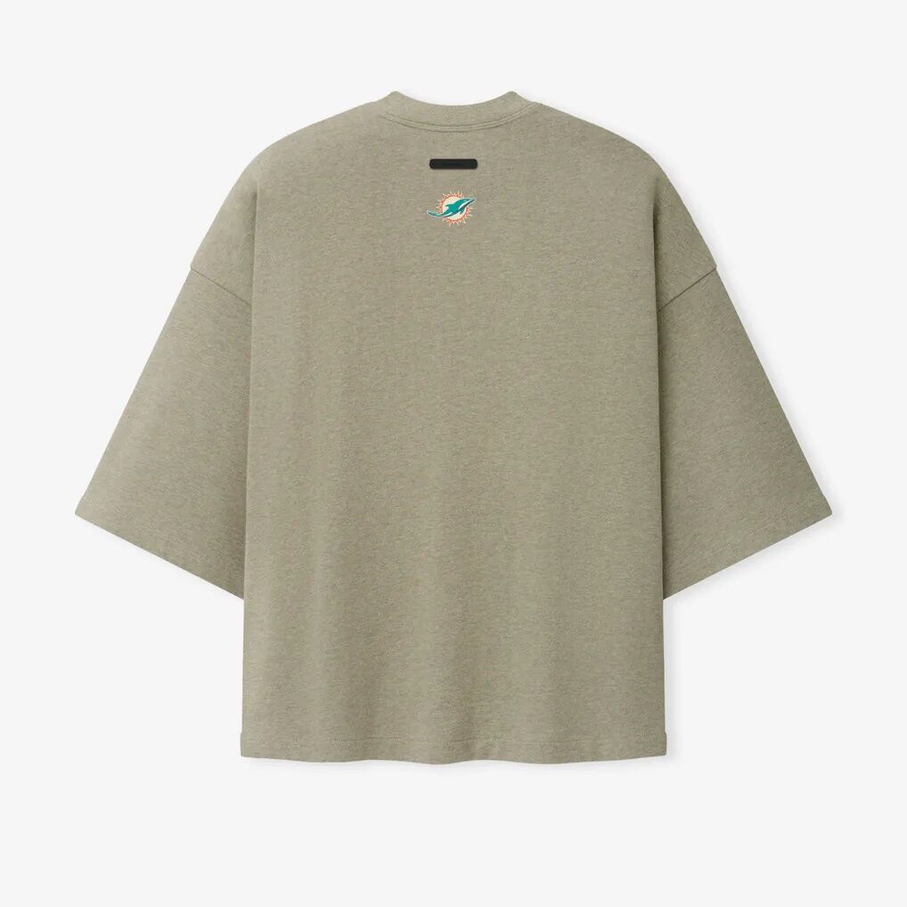 Miami Dolphins Fear of God x NFL Unisex Merch T-Shirt - Heather Gray