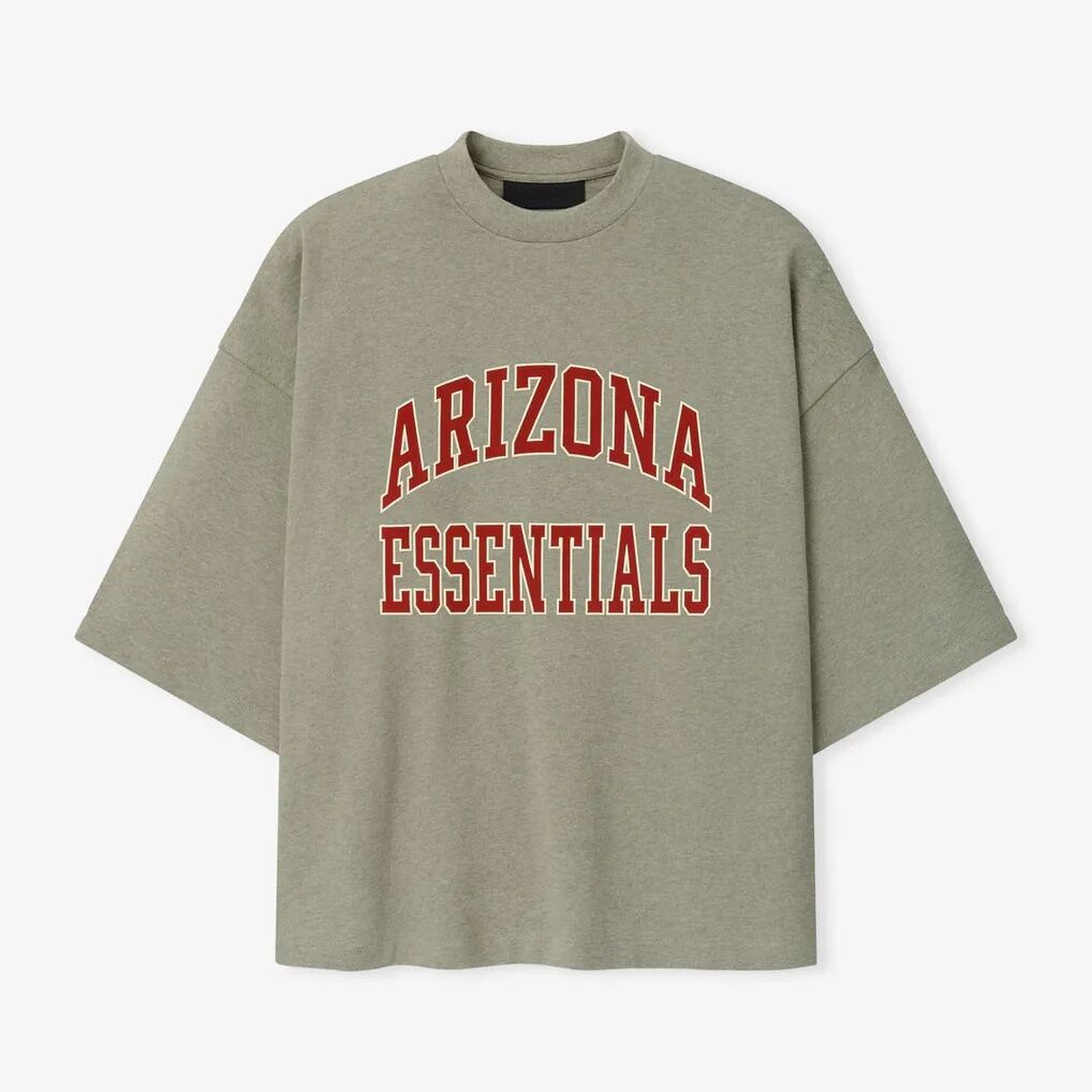 Arizona Cardinals Fear of God x NFL Unisex Merch T-Shirt - Heather Gray