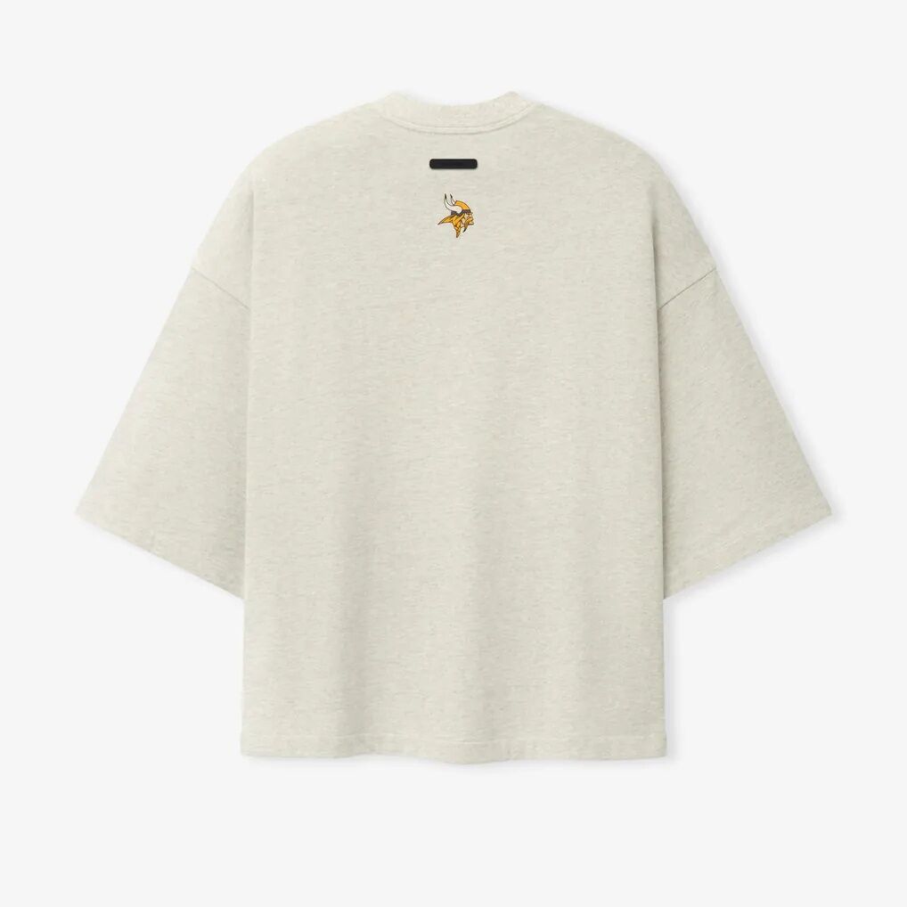 Minnesota Vikings Fear of God x NFL Unisex Merch T-Shirt - Oatmeal
