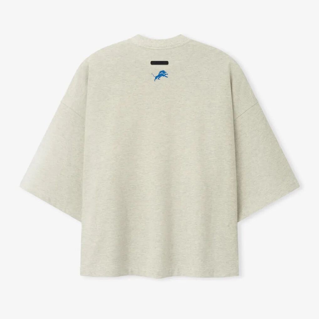 Detroit Lions Fear of God x NFL Unisex Merch T-Shirt - Oatmeal