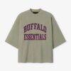 Buffalo Bills Fear of God x NFL Unisex Merch T-Shirt - Heather Gray - Front View
