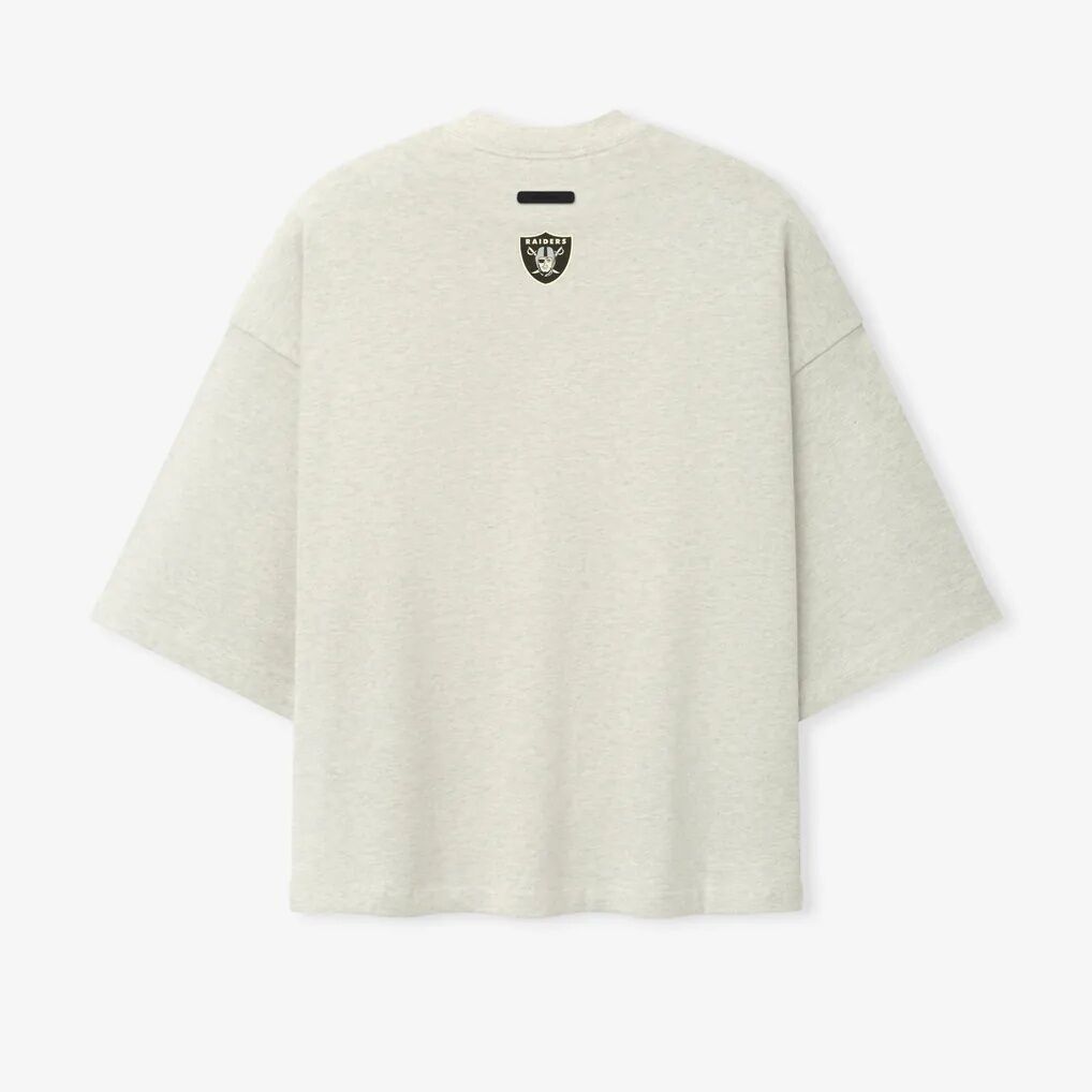 Las Vegas Raiders Fear of God x NFL Unisex Merch T-Shirt - Oatmeal