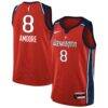 Georgia Amoore Washington Mystics Nike Youth Victory Player Jersey - Red - Front View