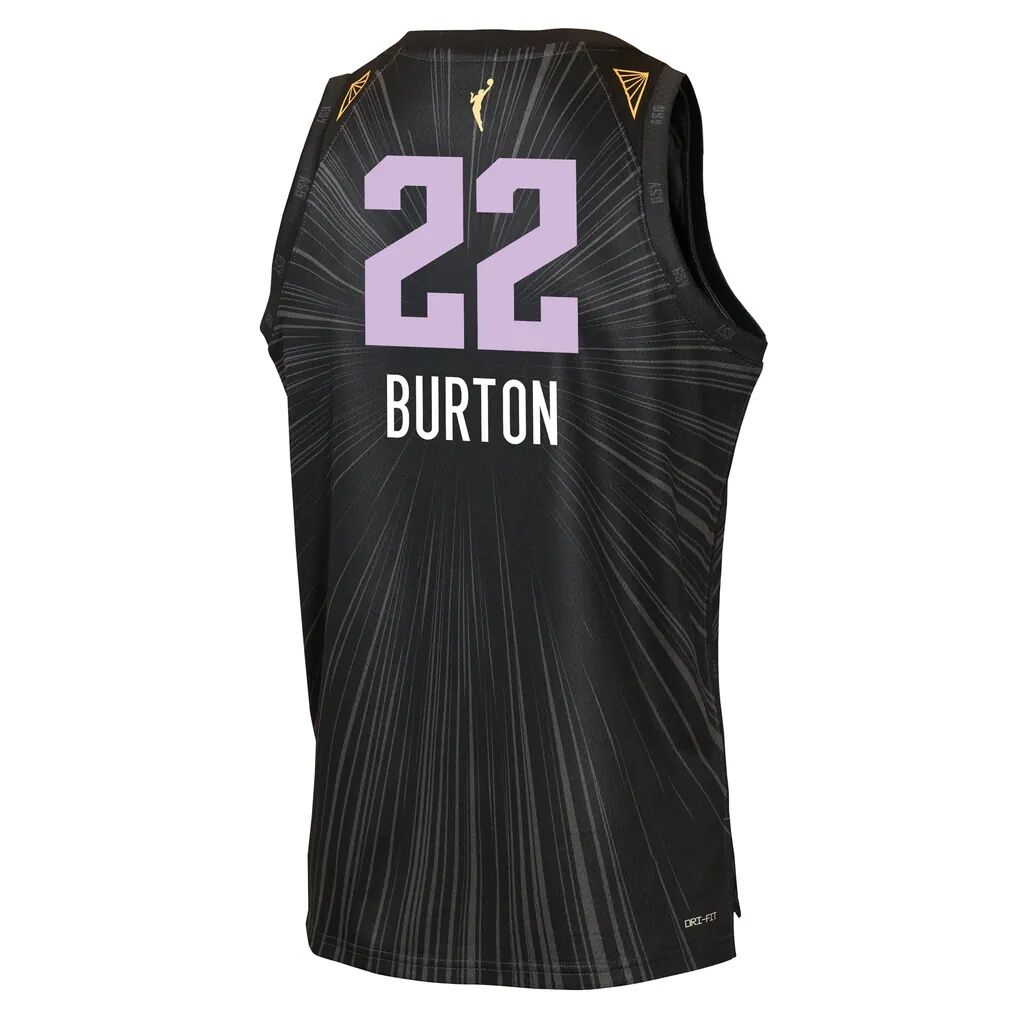 Veronica Burton Golden State Valkyries Nike Youth Victory Jersey - Rebel Edition - Anthracite