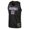 Veronica Burton Golden State Valkyries Nike Youth Victory Jersey - Rebel Edition - - Side View
