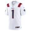 A.J. Brown New England Patriots Nike Game Jersey - White - Side View