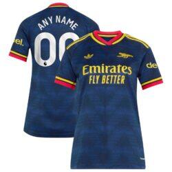 Arsenal adidas Women's 2026/27 Away Replica Custom Jersey - Navy - Front View