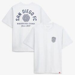 San Diego FC Sportiqe Unisex Duke T-Shirt - Gray - Front View