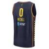 Kelsey Mitchell Indiana Fever Fashion7 Men's Fast Break Replica Jersey - Navy - Detail View
