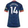 Viktor Gyökeres Arsenal adidas Women's 2026/27 Away Replica Jersey - Navy - Detail View