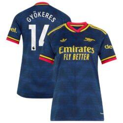 Viktor Gyökeres Arsenal adidas Women's 2026/27 Away Replica Jersey - Navy - Front View