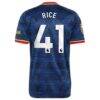 Declan Rice Arsenal adidas 2026/27 Away On-Field Authentic Jersey - Navy - Detail View