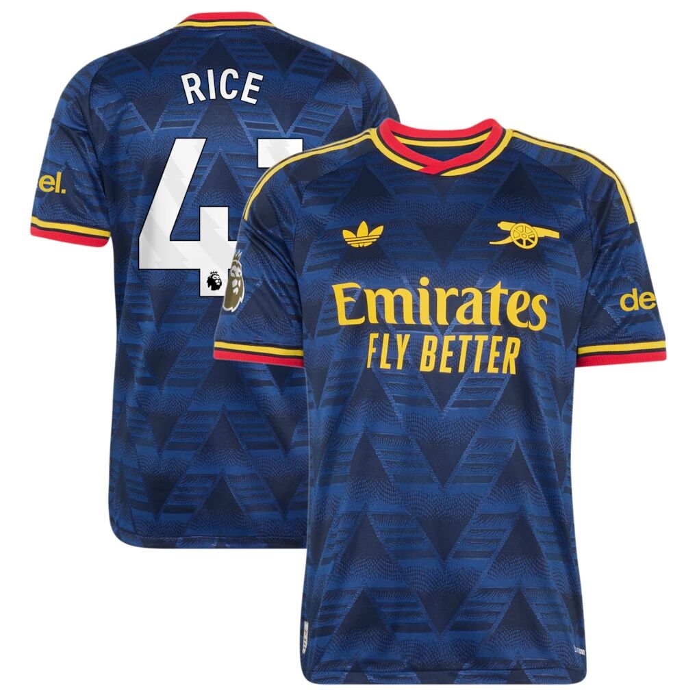 Declan Rice Arsenal adidas 2026/27 Away On-Field Authentic Jersey