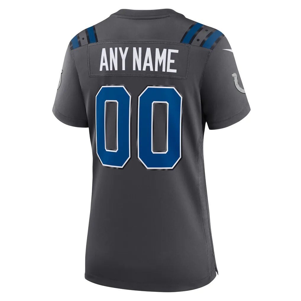 Indianapolis Colts Nike Women's 2026 Rivalries Collection Game Custom Jersey - Anthracite