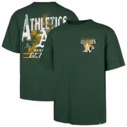 Athletics '47 Under Bar Foundation T-Shirt - Green - Front View