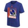 Denver Broncos Nike Youth Vintage Helmet T-Shirt - - Side View