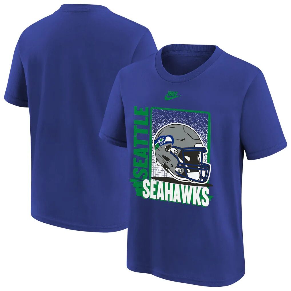 Seattle Seahawks Nike Youth Vintage Helmet T-Shirt - Royal