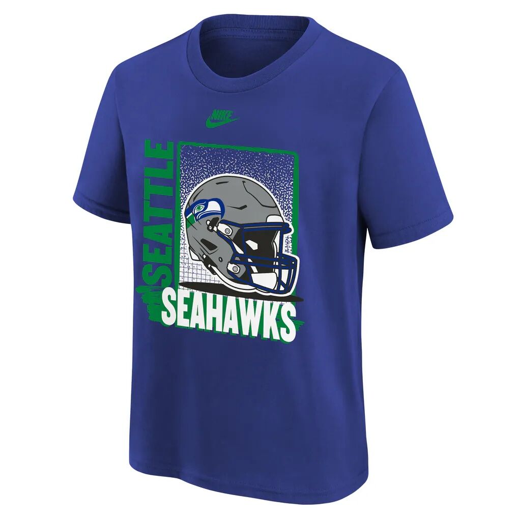 Seattle Seahawks Nike Youth Vintage Helmet T-Shirt - Royal