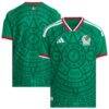 Mexico National Team adidas Youth 2026 Home On-Field Authentic Jersey - Green - Front View