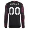 Liverpool adidas 2026/27 Third Replica Custom Long Sleeve Jersey - Black - Detail View