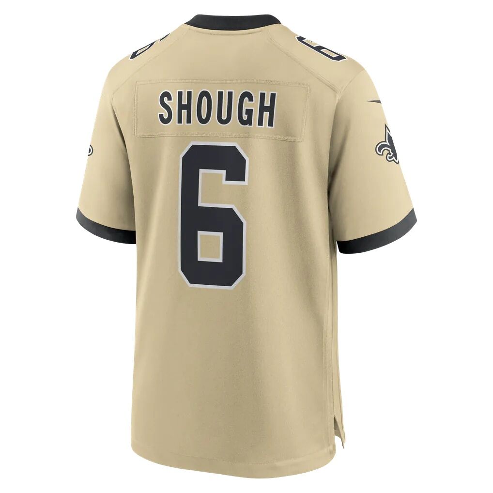 Tyler Shough New Orleans Saints Nike Alternate 60th Season Game Jersey