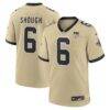 Tyler Shough New Orleans Saints Nike Alternate 60th Season Game Jersey - Gold - Front View