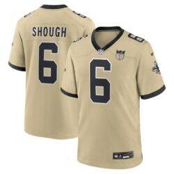 Tyler Shough New Orleans Saints Nike Alternate 60th Season Game Jersey - Gold - Front View