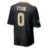 Jordyn Tyson New Orleans Saints Nike 60th Season Patch Game Jersey - Black - Alt2