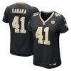 Alvin Kamara New Orleans Saints Nike Women's Team 60th Season Game Jersey - Black - Front View