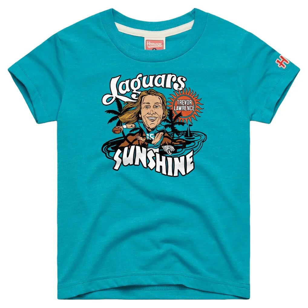 Trevor Lawrence Jacksonville Jaguars Homage Youth Caricature T-Shirt