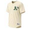 Athletics Stitches Fashion Jersey - Cream - Side View