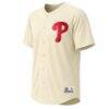 Philadelphia Phillies Stitches Fashion Jersey - Cream - Side View