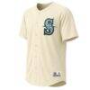 Seattle Mariners Stitches Fashion Jersey - Cream - Side View