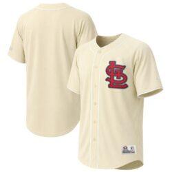 St. Louis Cardinals Stitches Fashion Jersey - Cream - Front View