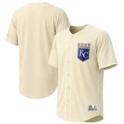 Kansas City Royals Stitches Fashion Jersey - Cream - Front View