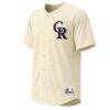 Colorado Rockies Stitches Fashion Jersey - Cream - Side View