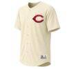 Cincinnati Reds Stitches Fashion Jersey - Cream - Side View