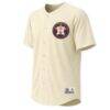 Houston Astros Stitches Fashion Jersey - Cream - Side View