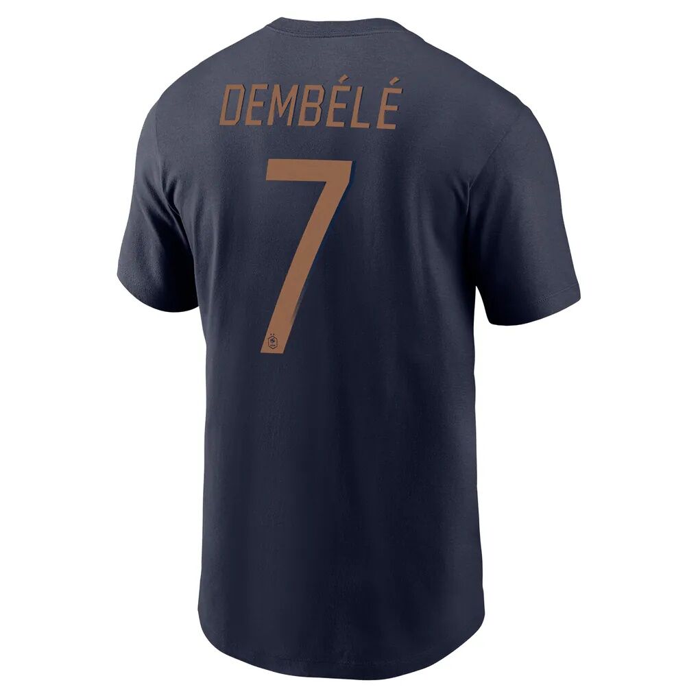 Ousmane Dembélé France National Team Jordan Brand Name & Number T-Shirt
